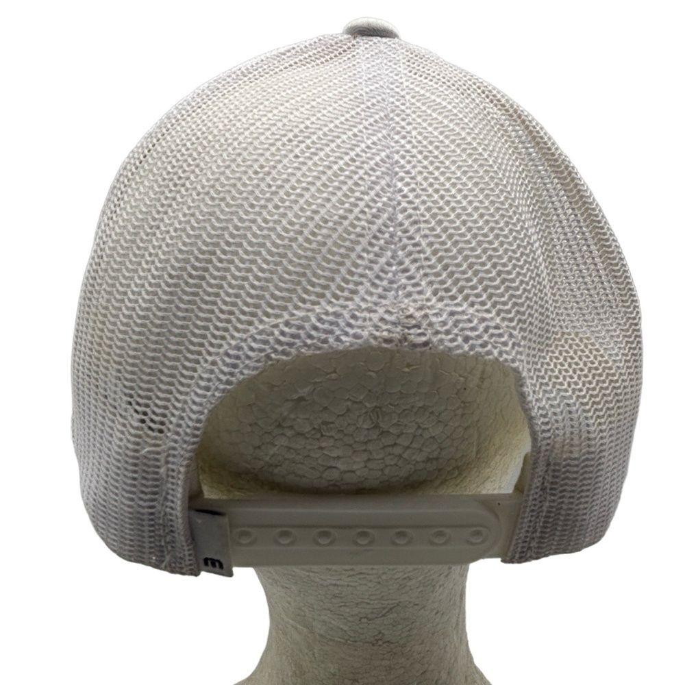TravisMathew Trucker Hat White Mesh Snapback Golf Cap Established 2007 Logo - Picture 5 of 8